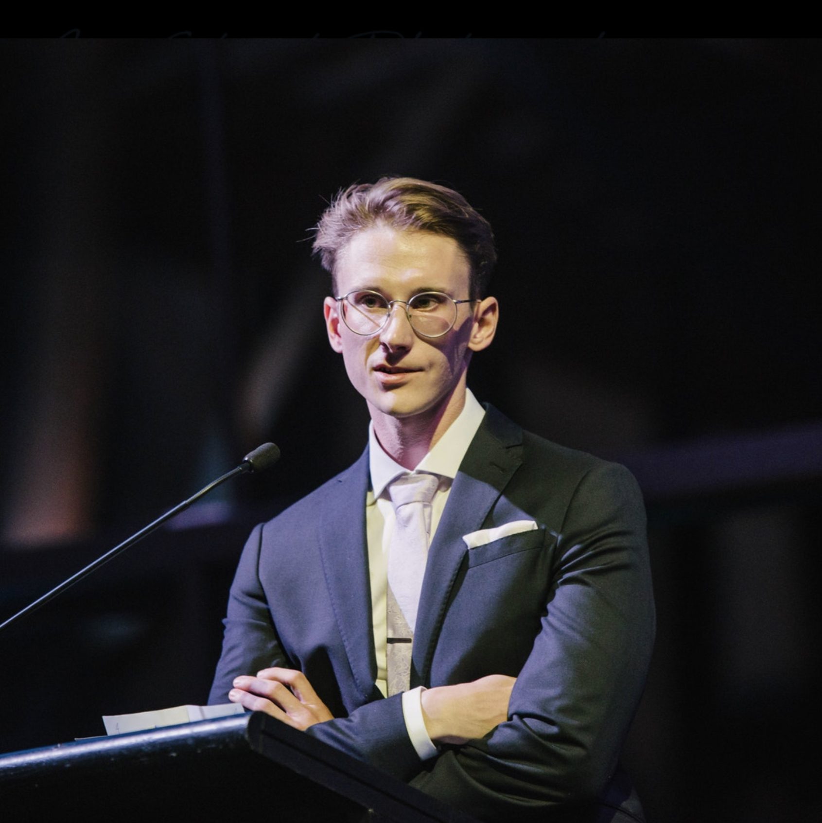 Dr William Neil Maish speaking at a medical conference